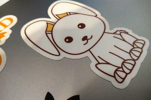 Houdini bunny sticker